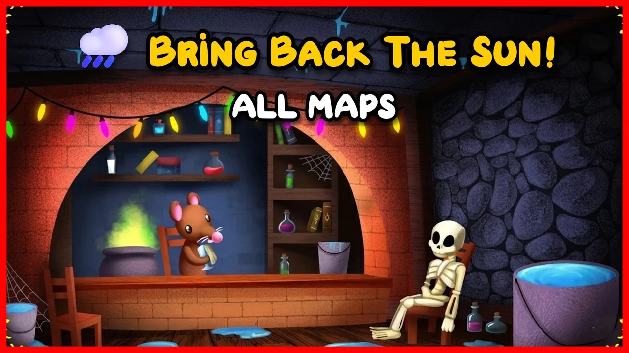 Bring Back The Sun full walkthrough guide showing all maps